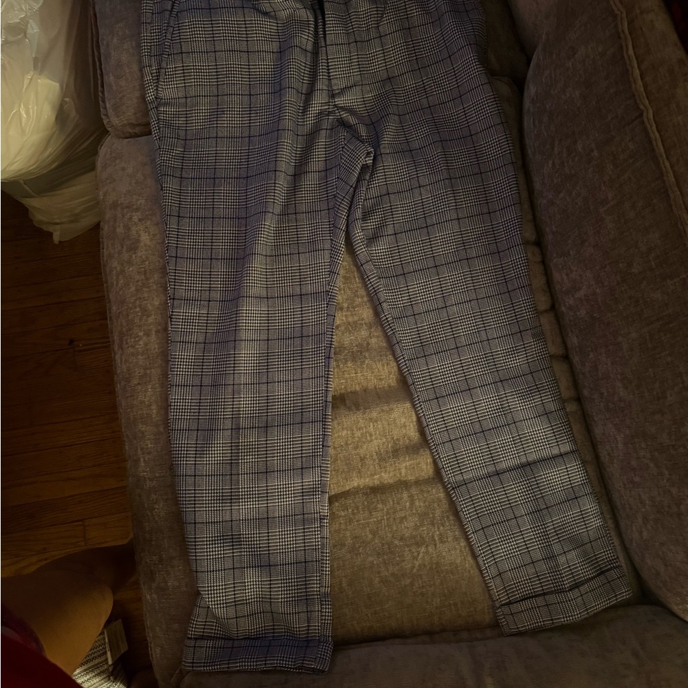 INC International Concepts Blue Plaid Dress Pants